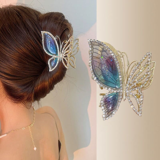 Two-Toned Butterfly Shaped Hair Clip -