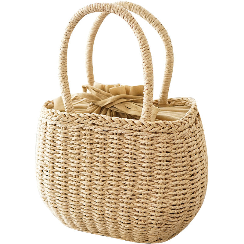 Woven Hand Bags - Brown