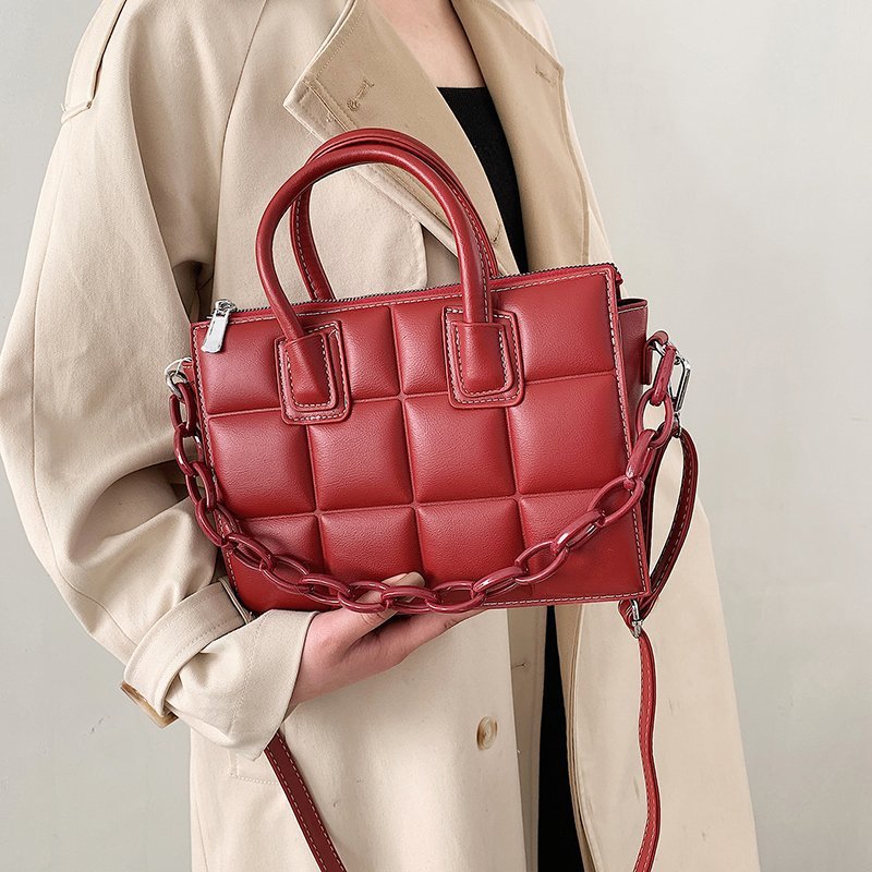 Small Textured Square Handbag -