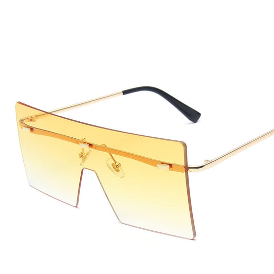 Large Square Framed Sunglasses - J