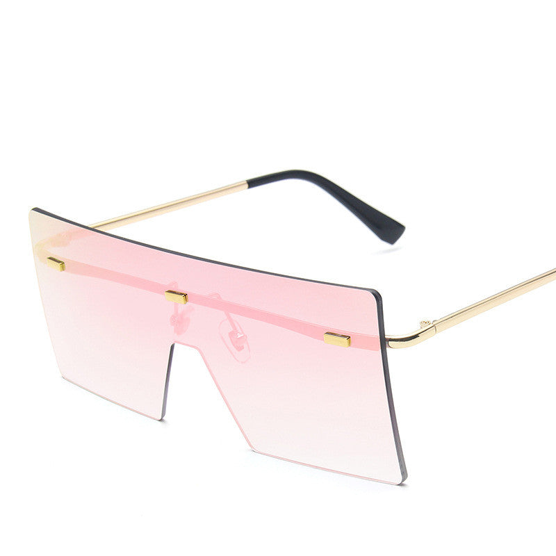Large Square Framed Sunglasses - E