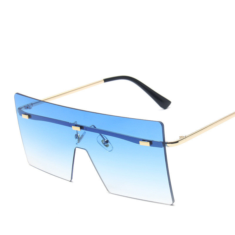 Large Square Framed Sunglasses - H