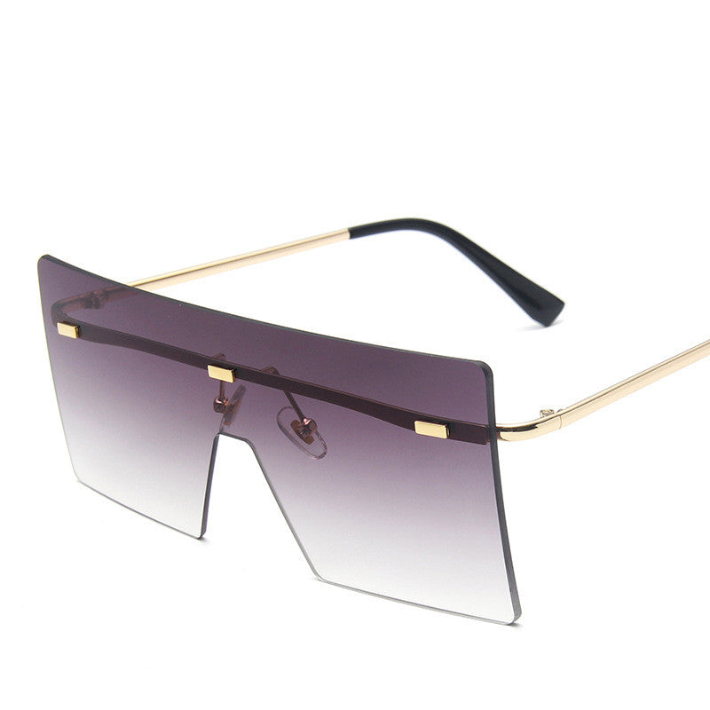 Large Square Framed Sunglasses - B