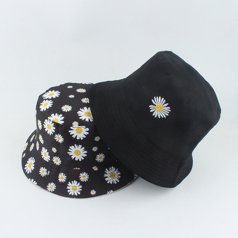 Embroidered Daisy Bucket Hat - G