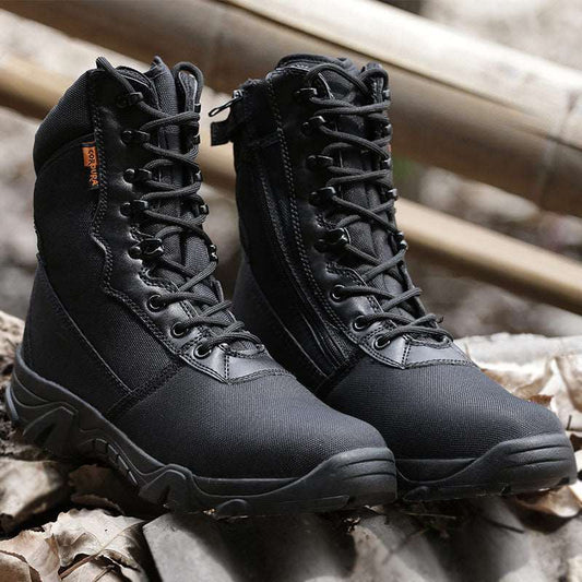 Black Tactical Boots - Black