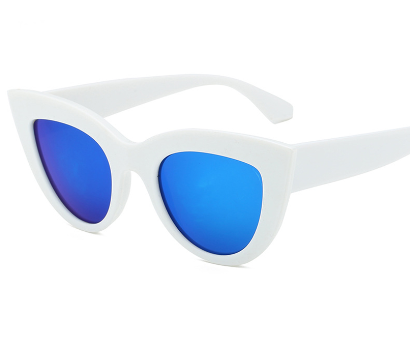 New Sunglasses Fashion Trends - White frame ice blue