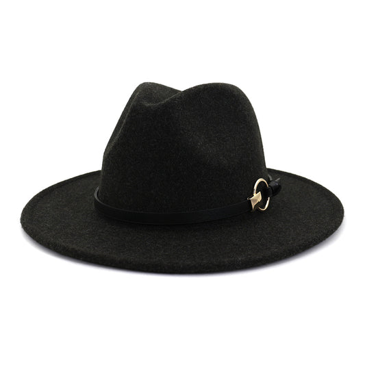 Classic Top Hat with Gold Ring -