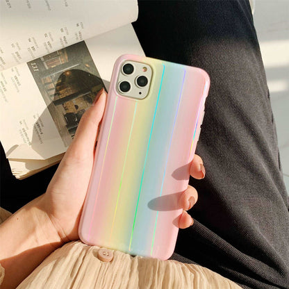 Rainbow Stripe Phone Case - No Stand