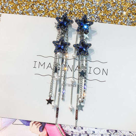"Outer Edge n Space" Earring Collection - Blue Star