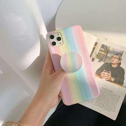 Rainbow Stripe Phone Case - Stand