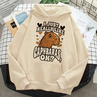 Cute Capybara Pull-Over Hoodies - 78877