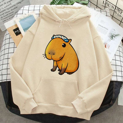 Cute Capybara Pull-Over Hoodies - 79396