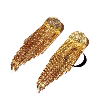 Long Layered Tassel Earrings -