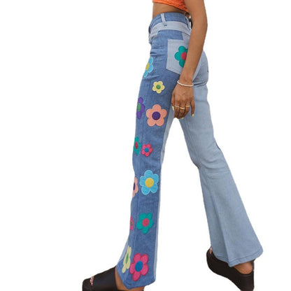 Women's Colorblock Bootcut Jeans -