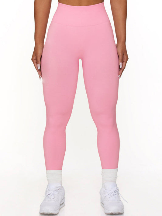 Seamless High Waisted Leggings with Booty Shaping Design