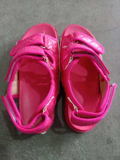 Women's Velcro Beach Sandals - Red