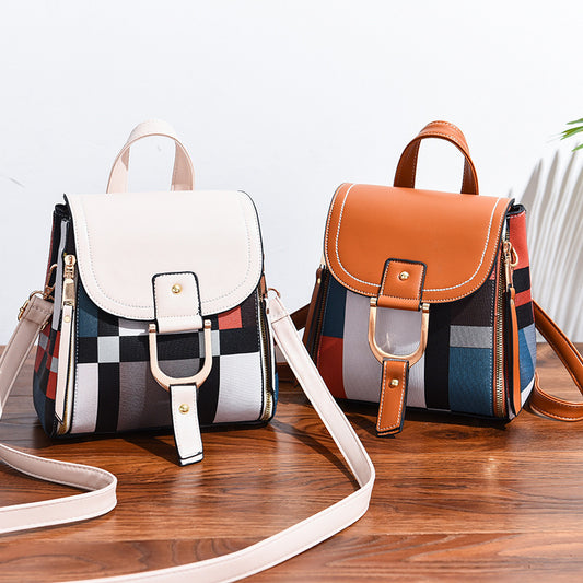 Soft Leather Leisure Fashion Travel Large-capacity Mini Backpack -