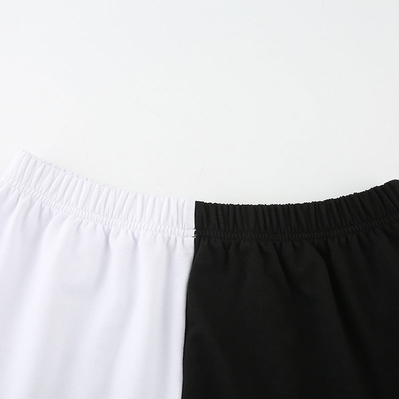 Women's Black & White Sweat Pants -