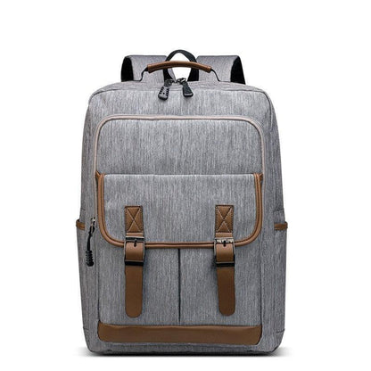 Travel Laptop Backpack - Light Grey 15.6