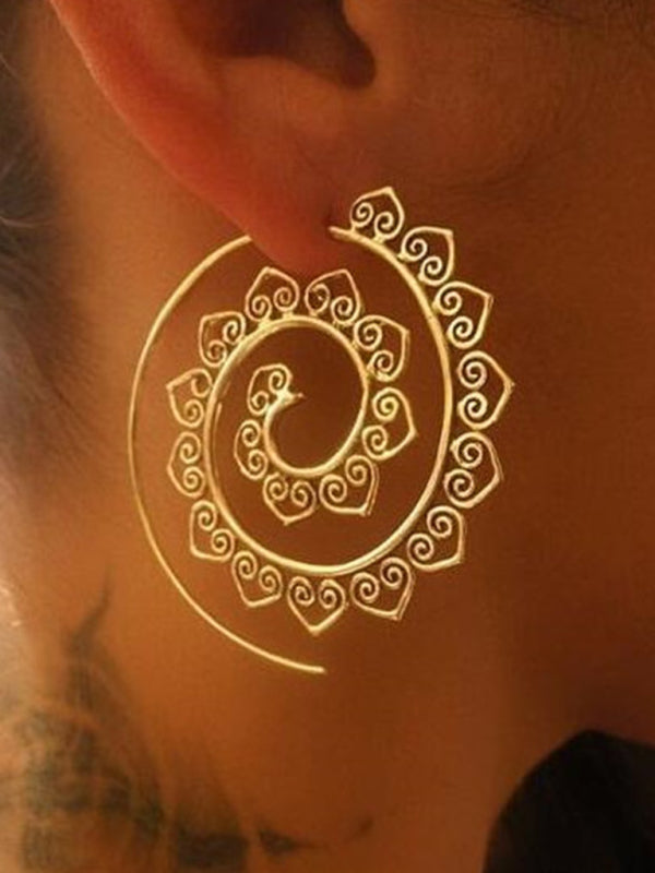 Spiral Heart Earrings - Golden Original