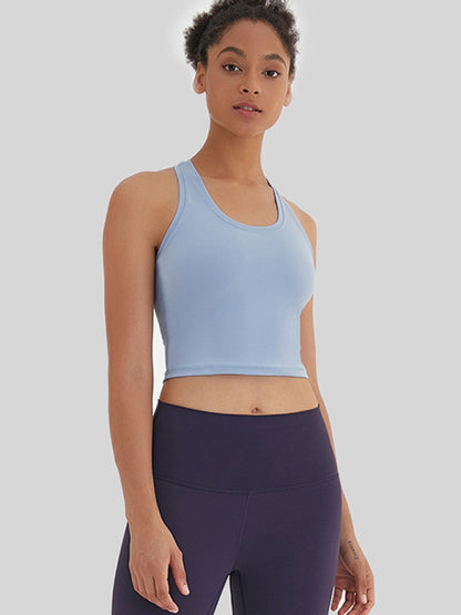 Cropped Sports Tank Top -