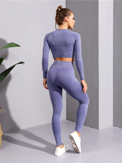 Cropped Long Sleeved Workout Jacket -