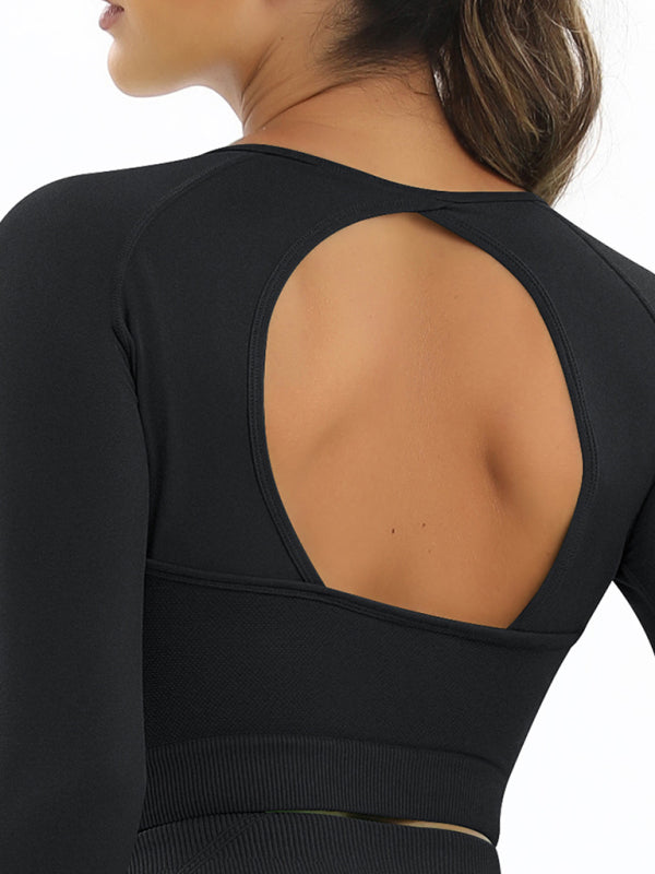 Seamless Long-Sleeved Workout Outfit -